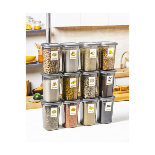 Close-up view of airtight sealed lid on kitchen storage container