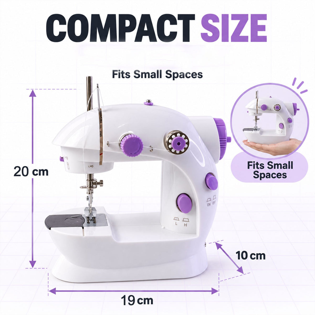 Mini Sewing Machine – Portable Stitching Tool | XcelCraft