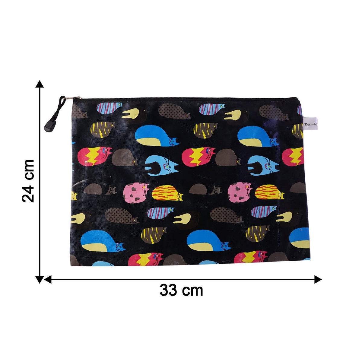 Durable waterproof zip pouch for travel, office, or home use