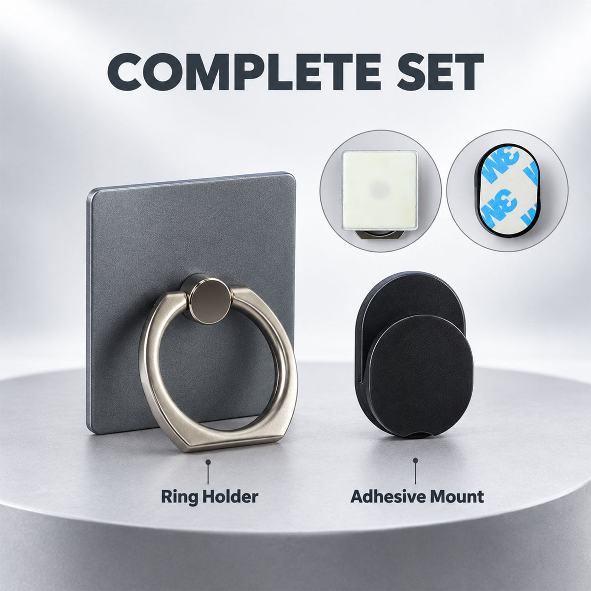 360 Degree Rotating Finger Ring Grip for Mobile, Phone Stand for Videos (1 Pc)