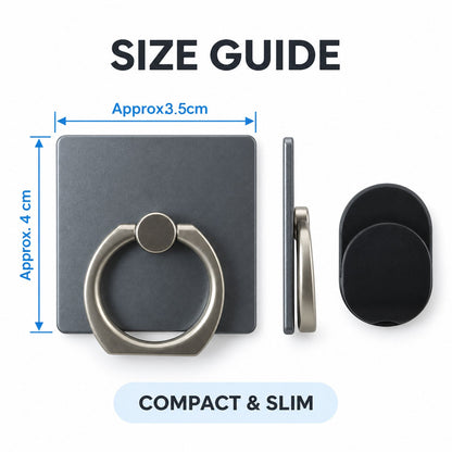360 Degree Rotating Finger Ring Grip for Mobile, Phone Stand for Videos (1 Pc)